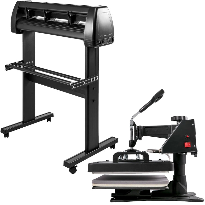 VEVOR 5 vienā termoprese 305 x 381 mm ar 711 mm vinila griešanas ploteri, programmatūru un sublimācijas funkciju - ZEMLETES.LV