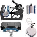 VEVOR 6-in-1 termoprese 38x30 cm | T-kreklu, krūžu, cepuru un šķīvju sublimācijas drukas iekārta