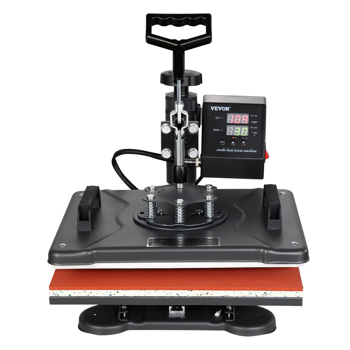 VEVOR Heat Press 38 × 30 cm 8-in-1 for T-shirts, Mugs, Caps and Plates