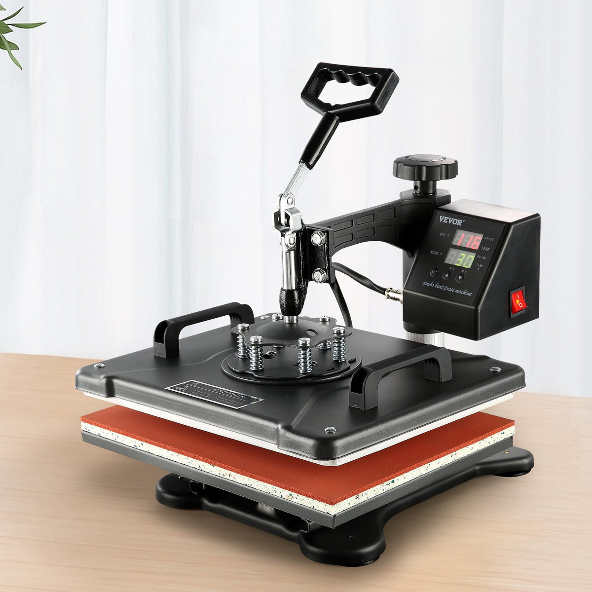 VEVOR Heat Press 38 × 30 cm 8-in-1 for T-shirts, Mugs, Caps and Plates