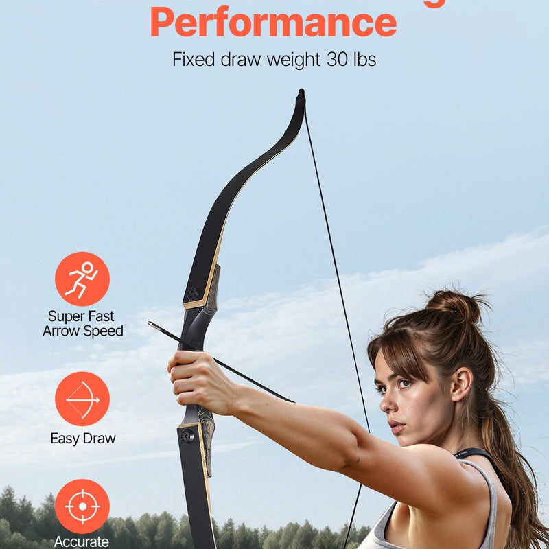 Lokšaušanas komplekts ar recurve loku un bultām, 152 cm koka izjaucamais loks labročiem ar ergonomisku rokturi, treniņiem, šaušanai mērķī un medībām, iesācējiem un pieredzējušiem, 13,6 kg