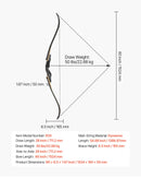 Lokšaušanas komplekts ar recurve loku un bultām, 152 cm koka izjaucamais loks labročiem ar ergonomisku rokturi, treniņiem, mērķšaušanai un medībām, iesācējiem un pieredzējušiem, 22,7 kg