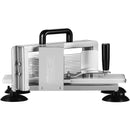 VEVOR manuālais tomātu griezējs, 6 mm + 9,5 mm + 4,5 mm, nerūsējošais tērauds, neslīdoša pamatne