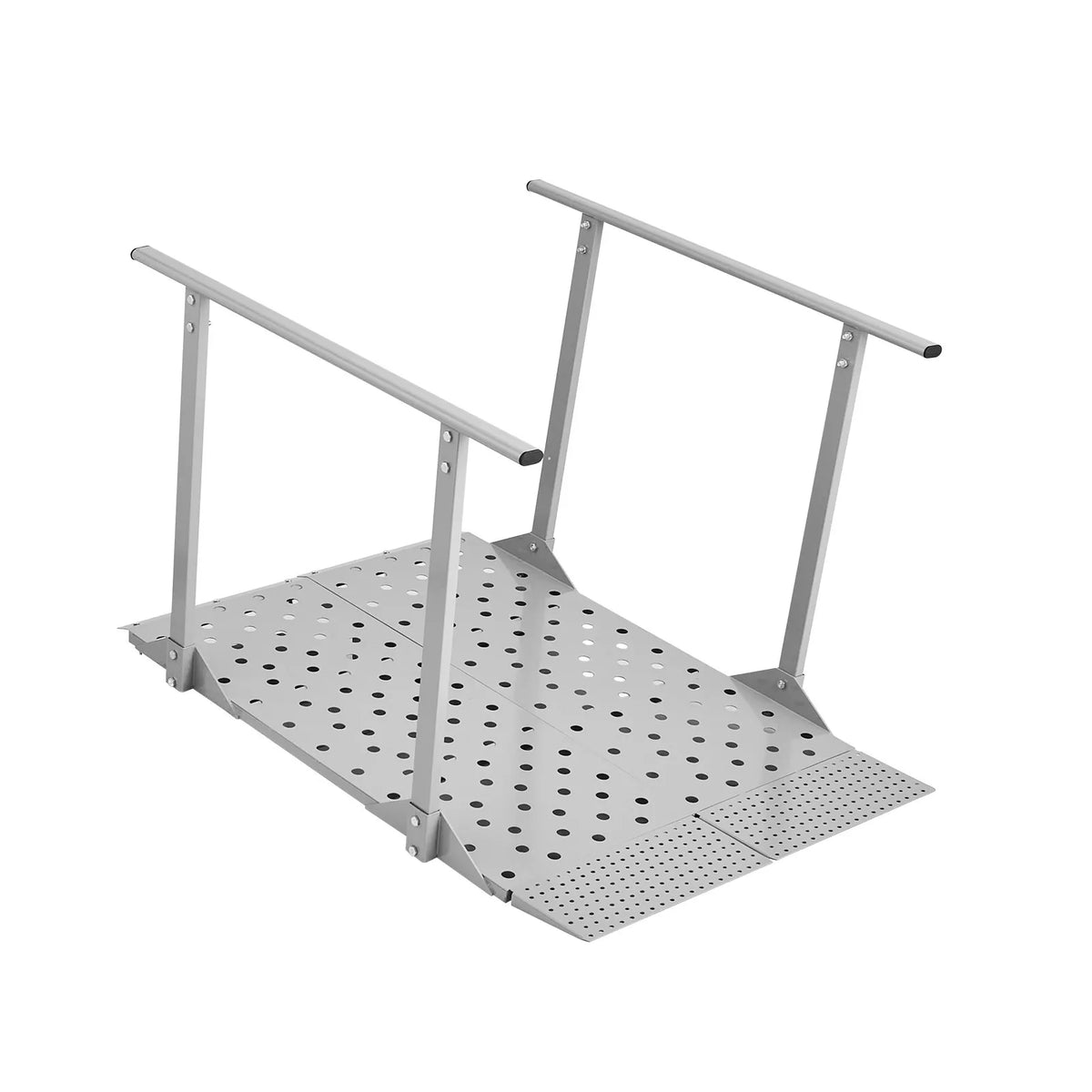 VEVOR Aluminium Wheelchair Ramp with Handrails 114 × 85 cm, up to 199.6 kg