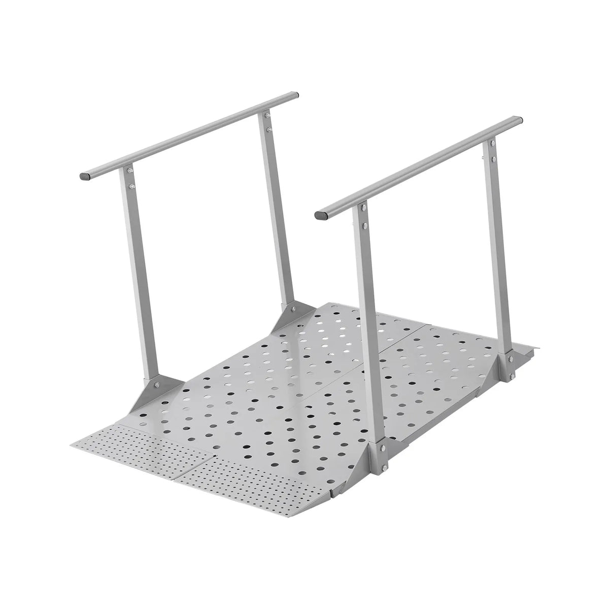 VEVOR Aluminium Wheelchair Ramp with Handrails 114 × 85 cm, up to 199.6 kg