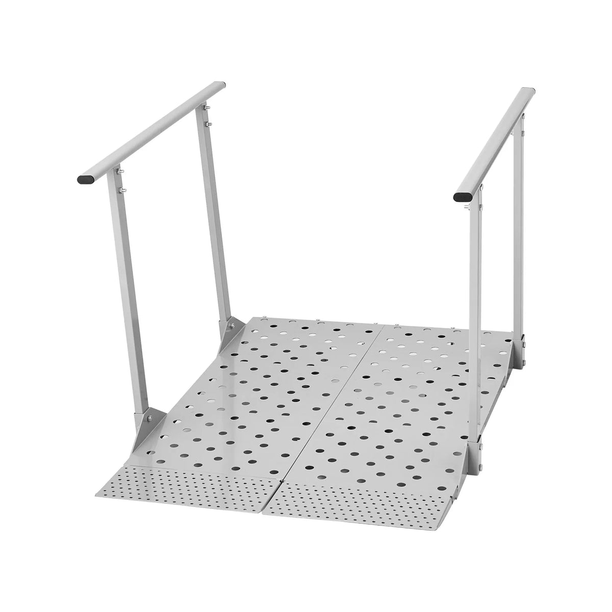 VEVOR Aluminium Wheelchair Ramp with Handrails 114 × 85 cm, up to 199.6 kg