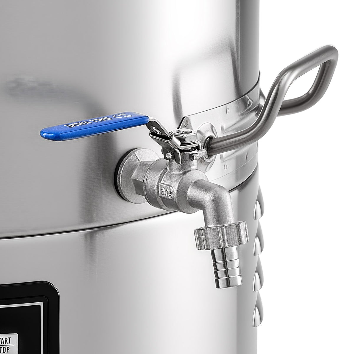 VEVOR koniskais fermentators 60 l ar 3 ritentiņiem, vāku, rokturi un termometru, nerūsējošā tērauda