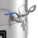 VEVOR nerūsējošā tērauda konusveida fermentācijas tvertne, 60 l mājas alus darīšanas fermentators ar konusveida apakšu, 3 ritentiņiem, vāku, rokturi un termometru vīna un alus fermentācijai