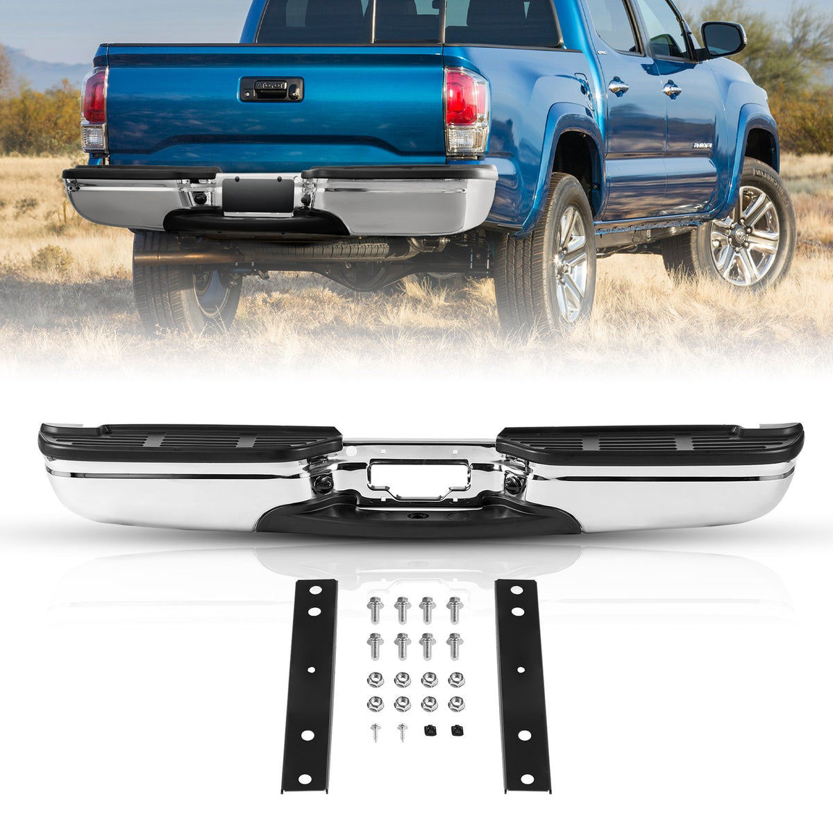 Rear Steel Bumper Ford F250/F350 Super Duty (1999–2007)