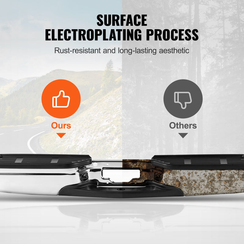 Aizmugurējais tērauda bamperis Ford F250/F350 Super Duty (1999–2007)