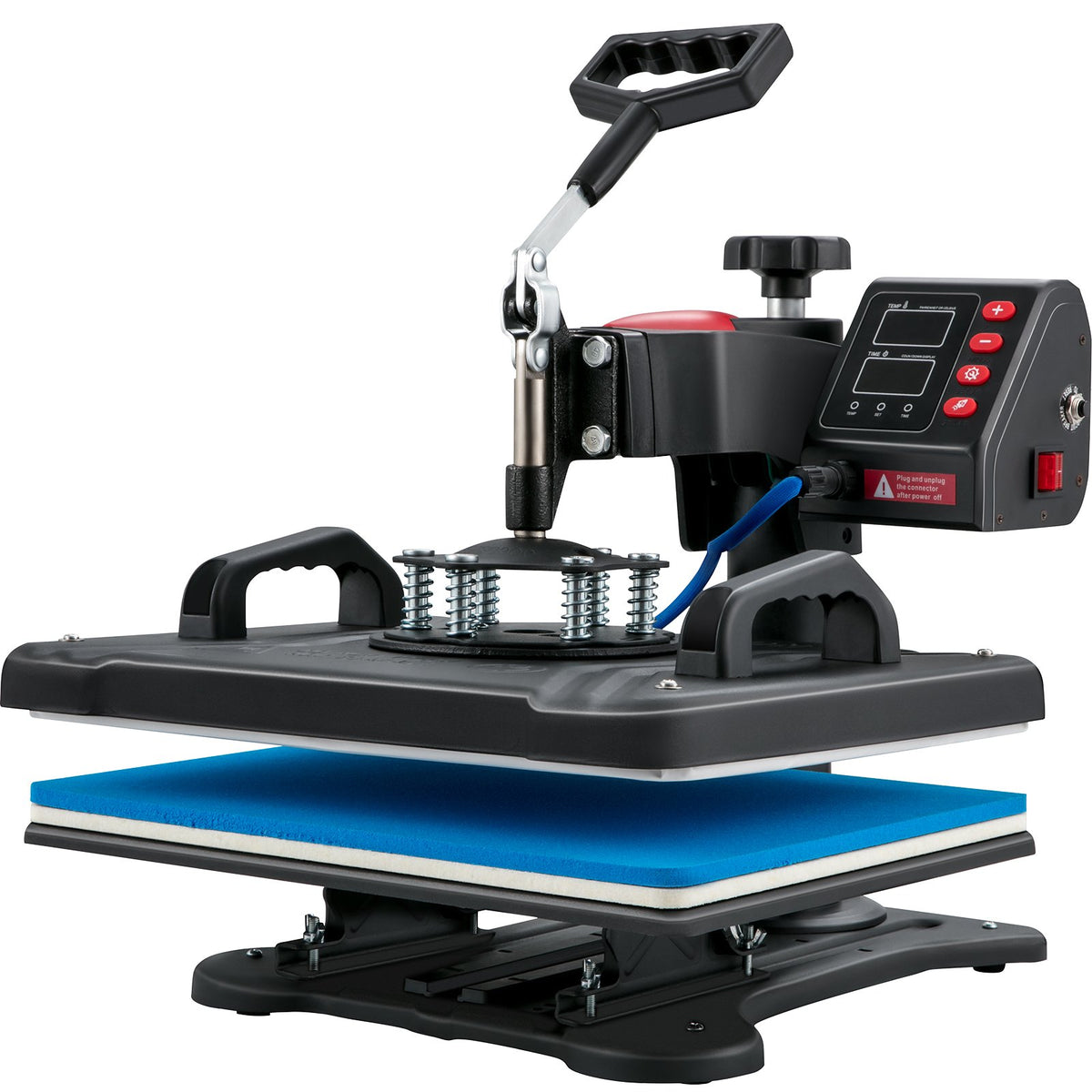 VEVOR kuumpress 30 × 38 cm 5-in-1, 1250 W, T-särkidele, taldrikutele, kruusidele ja tassidele