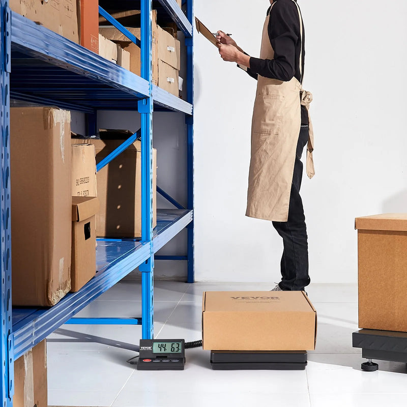 VEVOR digitālie pasta svari, 49,9 kg × 2 g, AC/DC barošana, LCD displejs