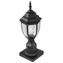 Āra laterna uz staba, 2 gab., ar krēslas/rītausmas sensoru, 390 mm stabs, montāža uz pjedestāla