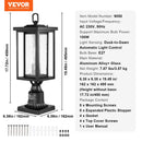 2 gab. Āra lampu stabi ar krēslas-rītausmas sensoru, 450 mm, piestiprināšanai pie staba vai pamatnes