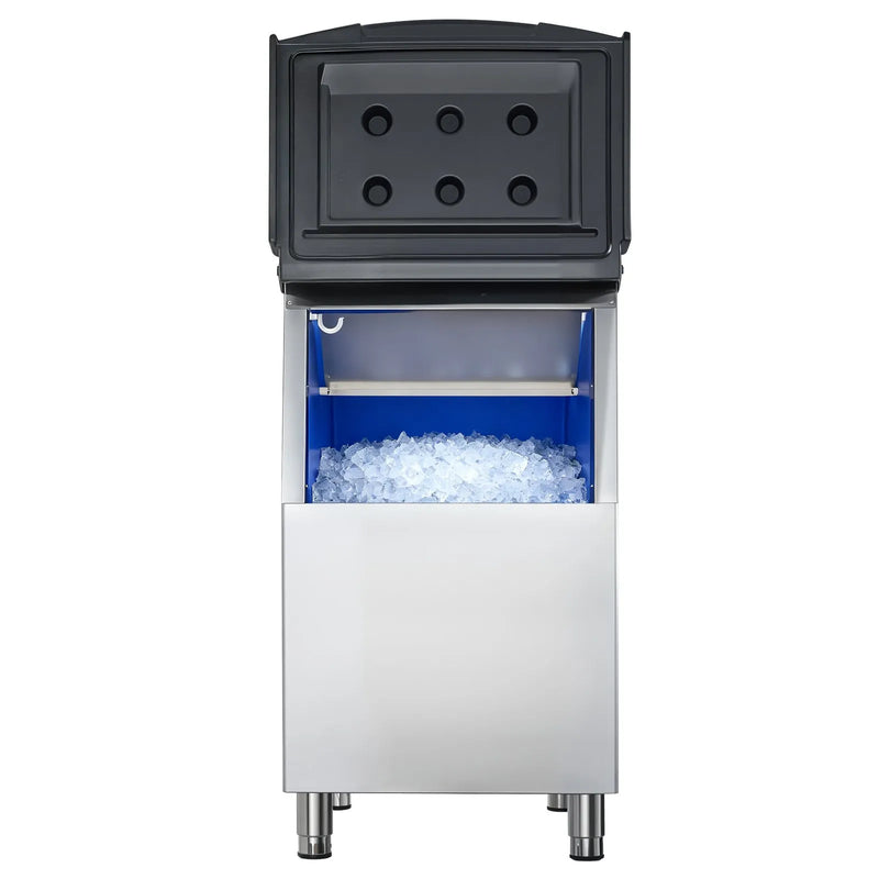 VEVOR ledus uzglabāšanas tvertne 113 kg ietilpība, nerūsējošā tērauda ledus konteiners ar filtru un regulējamām pretslīdes gumijas kājām, piemērota restorāniem, viesnīcām un dzērienu tirdzniecībai - ZEMLETES.LV