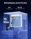 VEVOR komerciālais ledus pagatavotājs 360 lbs/dienā pašattīrīšanās ledus mašīna