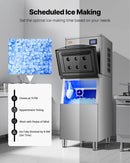 VEVOR komerciālais ledus ražotājs 181 kg/dienā pašattīroša mašīna