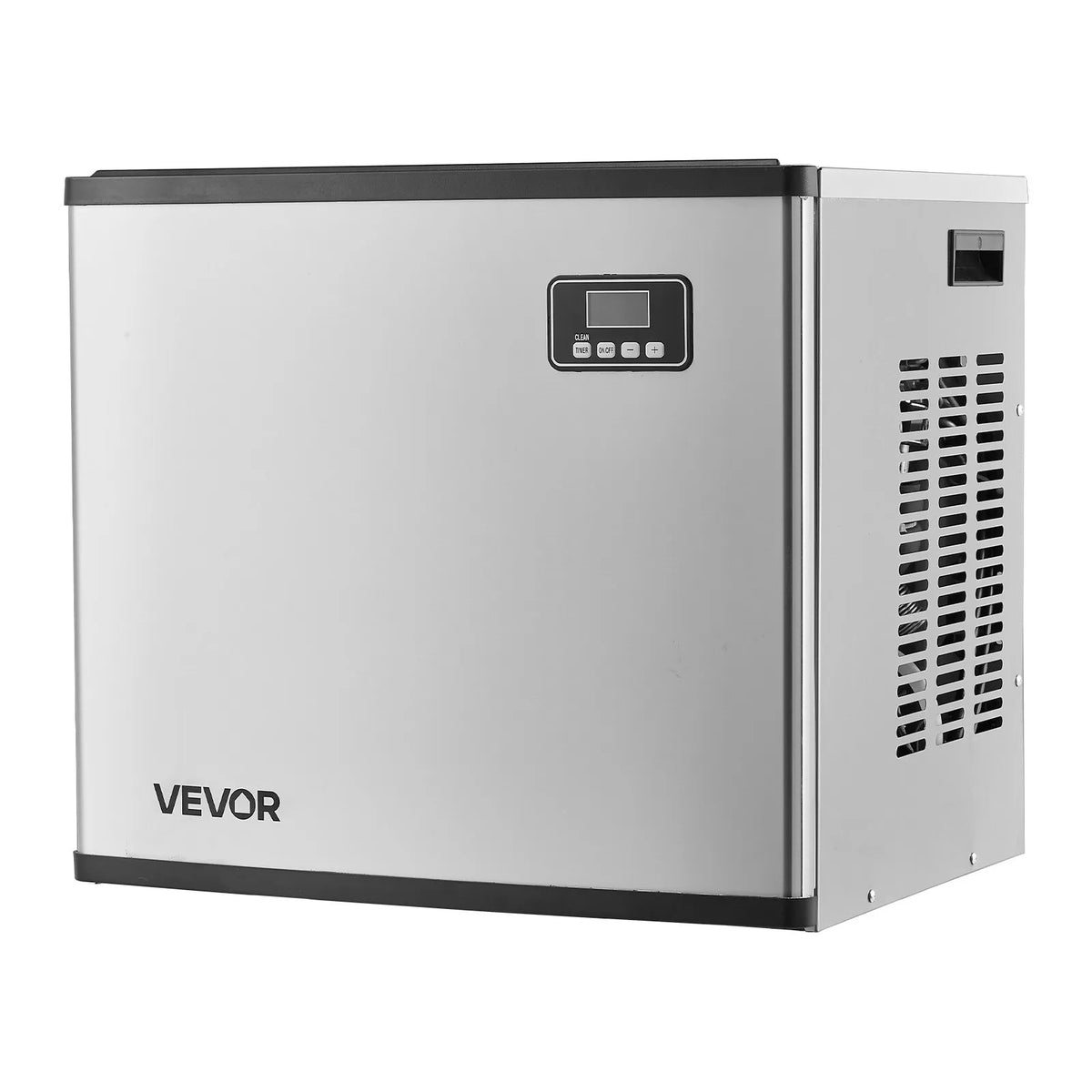 VEVOR komerciālais ledus ģenerators (galva) 249,5 kg/dienā no nerūsējošā tērauda ar pašattīrīšanos, programmējamu ledus ražošanu un regulējamu ledus biezumu, piemērots restorāniem, bāriem, kafejnīcām un viesnīcām - ZEMLETES.LV
