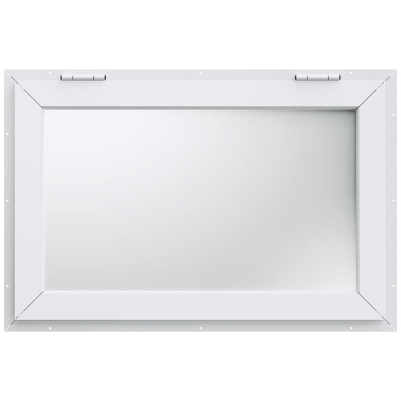 VEVOR 91 cm (G) × 61 cm (P) kioska apkalpošanas logs ar nojumi ēdināšanas treileriem