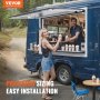 VEVOR Service Window 91 × 91 cm with Canopy, Mobile Feeding and Trailers