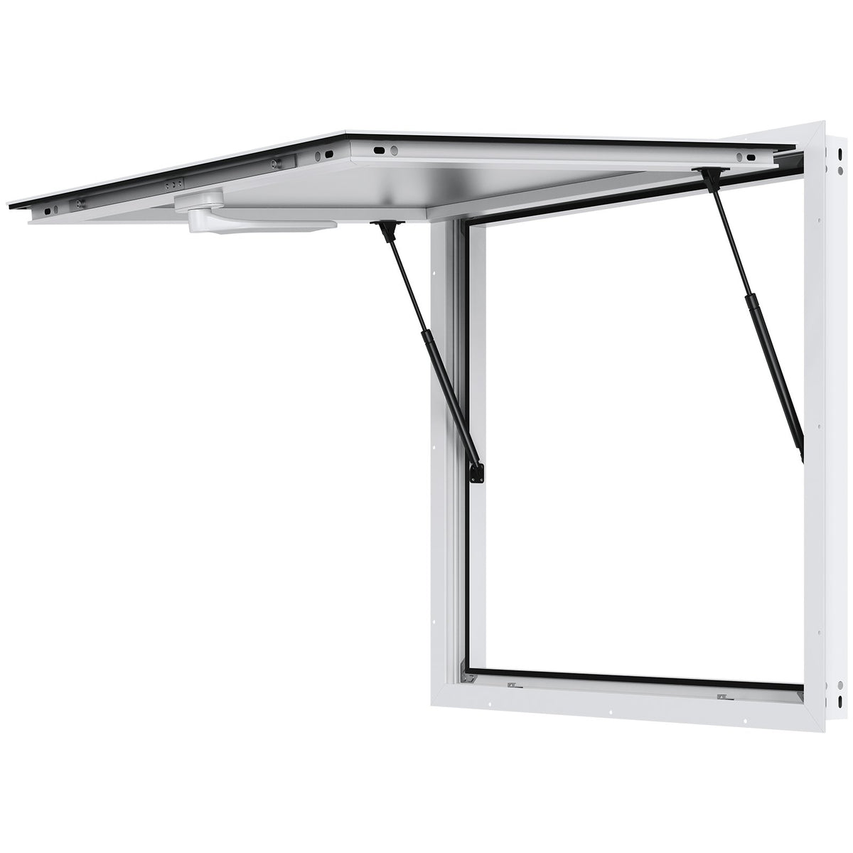 VEVOR Service Window 91 × 91 cm with Canopy, Mobile Feeding and Trailers