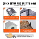 VEVOR saliekama apsildāma kaķu mājiņa ar sildpaliktni, zaļa, vidēja izmēra