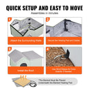 VEVOR saliekama apsildāma kaķu mājiņa ar sildpaliktni, zaļa, liela izmēra