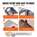 VEVOR paaugstināta apsildāma kaķu mājiņa ar sildpaliktni, brūna, vidēja izmēra