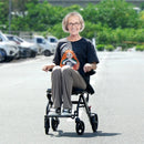 VEVOR transporta ratiņkrēsls no alumīnija sakausējuma, salokāms, sēdekļa platums 40 cm, slodze līdz 99,8 kg - ZEMLETES.LV