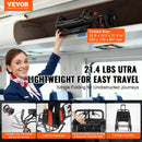 VEVOR transporta ratiņkrēsls no alumīnija sakausējuma, salokāms, sēdekļa platums 45,7 cm, slodze līdz 99,8 kg - ZEMLETES.LV