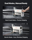 VEVOR elektriskā vadu izolācijas noņemšanas iekārta, 1,5–40 mm, automātiska 11 kanālu vara kabeļu izolācijas noņēmējmašīna, 370 W, ar manuālu roktura režīmu, avārijas apturēšanas pogu, metāllūžņu vara pārstrādei