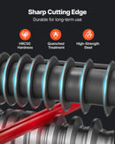 VEVOR elektriskā vadu izolācijas noņemšanas iekārta, 1,5–40 mm, automātiska 11 kanālu vara kabeļu izolācijas noņēmējmašīna, 370 W, ar manuālu roktura režīmu, avārijas apturēšanas pogu, metāllūžņu vara pārstrādei