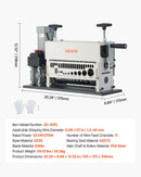 VEVOR elektriskā vadu izolācijas noņemšanas iekārta, 1,5–40 mm, automātiska 11 kanālu vara kabeļu izolācijas noņēmējmašīna, 370 W, ar manuālu roktura režīmu, avārijas apturēšanas pogu, metāllūžņu vara pārstrādei