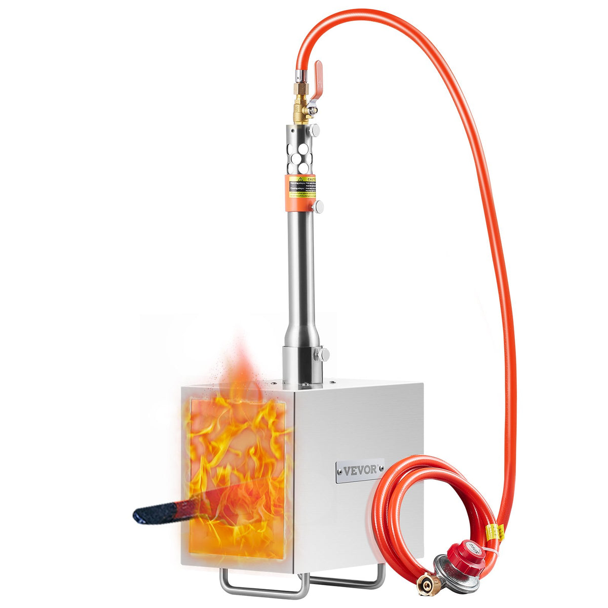 VEVOR Portable Propane Forge with 1 Burner, 1433 °C, for Metalworking and Knife Forging