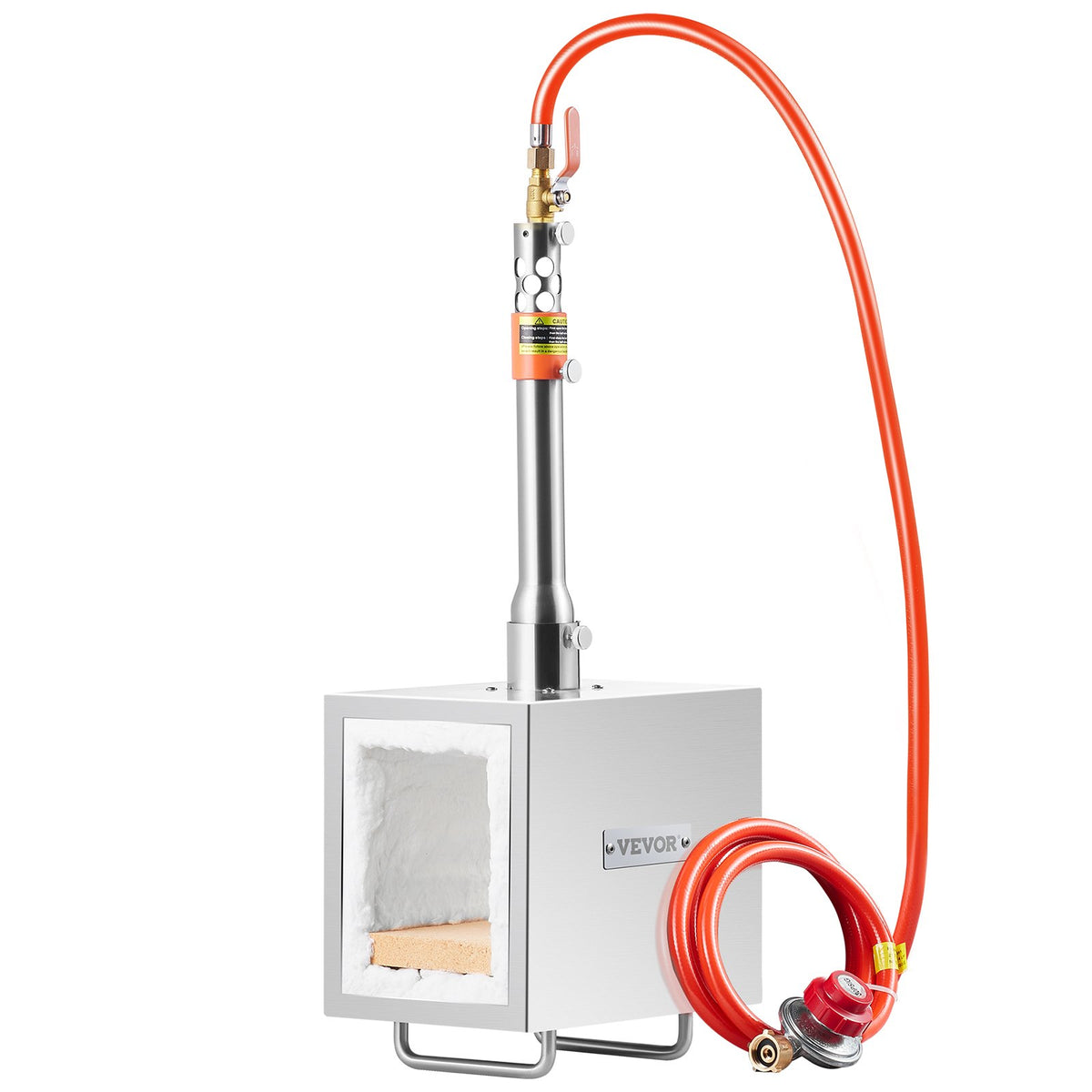 VEVOR Portable Propane Forge with 1 Burner, 1433 °C, for Metalworking and Knife Forging