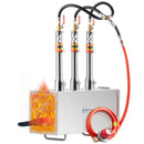 VEVOR Pārnēsājamais propāna kalējs ar 3 degļiem, 1433°C, metālapstrādei un nažu kalšanai