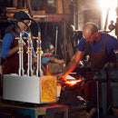 VEVOR Pārnēsājamais propāna kalējs ar 3 degļiem, 1427°C, metālapstrādei un nažu kalšanai