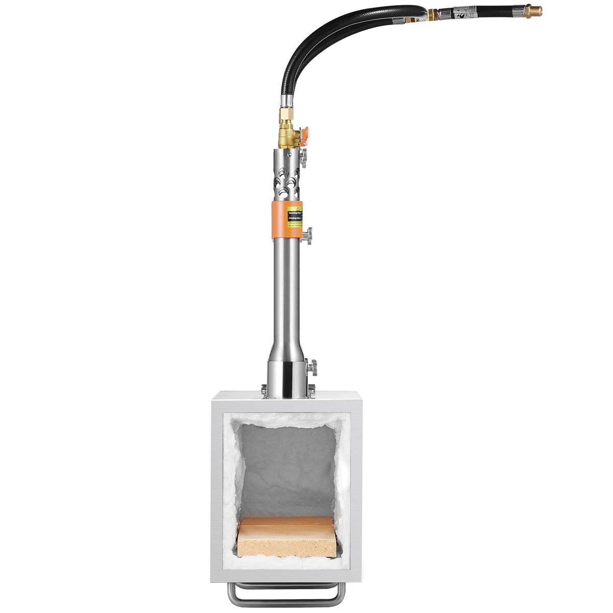 VEVOR Portable Propane Forge with 3 Burners, 1433 °C, for Metalworking and Knife Forging, Second Model