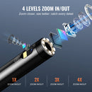 VEVOR endoskopiskā kamera ar apgaismojumu, divu objektīvu boroskops, 15 m kabelis, 10,9 cm ekrāns