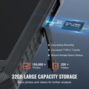 Endoskopa kamera ar apgaismojumu, trīskāršo lēcu boreskops, 5 m kabelis, 12,7 cm ekrāns