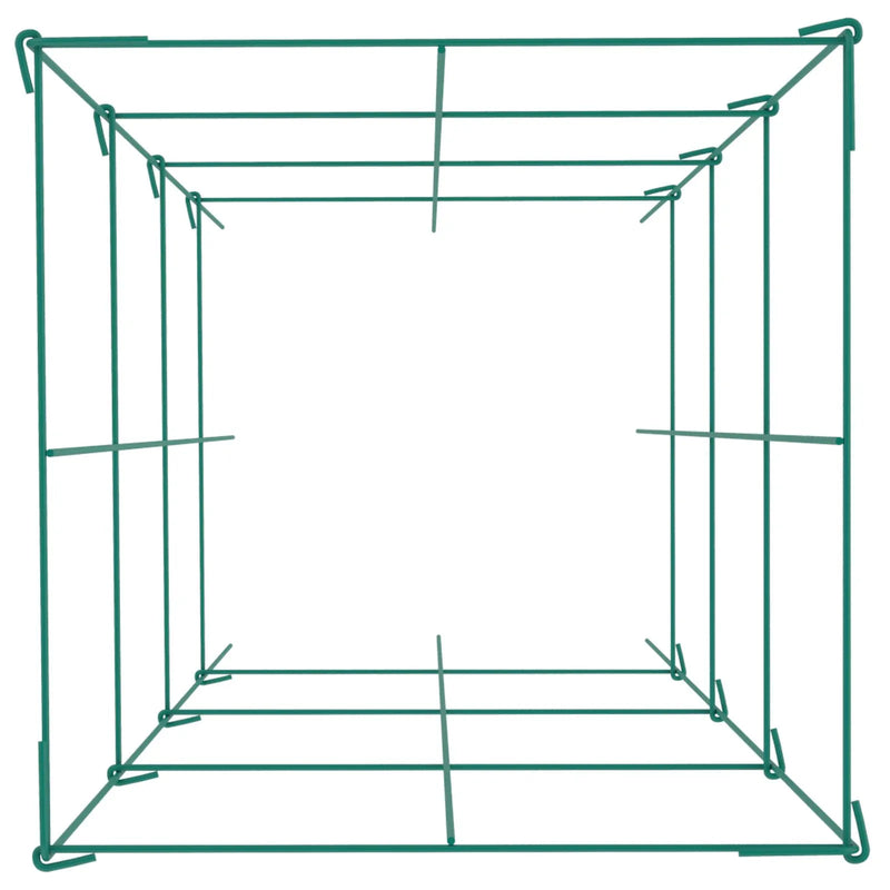 Tomātu balsti, 37 x 37 x 100 cm, 6 komplekti kvadrātveida augu balstu režģi, zaļi PVC pārklāti tērauda torņi kāpjošiem dārzeņiem, augiem, ziediem un augļiem