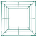 Tomātu balsti, 30 x 30 x 117 см, 10 комплектов квадрэтвейда augu balstu režģi, zaļi PVC pārklāti tērauda torņi kāpjošiem dārzeņiem, augiem, ziediem un augļiem