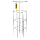 Tomātu balsti, 30 × 30 × 117 см, 10 габ. kvadrātveida augu atbalsta konstrukcijas, sudraba PVC pārklāts tērauds, torņi kāpšanas dārzeņiem, augiem, ziediem un augļiem