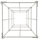 Tomātu balsti, 30 × 30 × 117 см, 10 габ. kvadrātveida augu atbalsta konstrukcijas, sudraba PVC pārklāts tērauds, torņi kāpšanas dārzeņiem, augiem, ziediem un augļiem