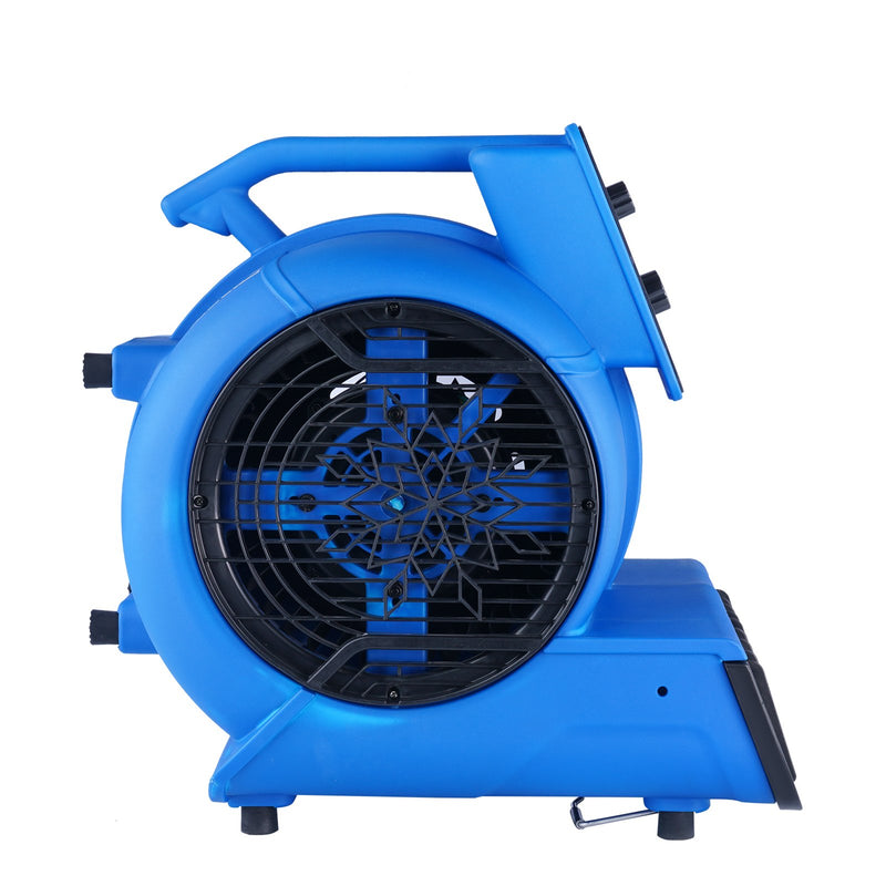VEVOR grīdas ventilators, 1250 apgr./min, 4419 m³/h gaisa plūsma, ar 4 pūšanas leņķiem un 3 ātrumiem