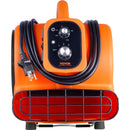 VEVOR grīdas ventilators, 1380 apgr./min, 1700 m³/h gaisa plūsma, ar 4 pūšanas leņķiem un 3 ātrumiem