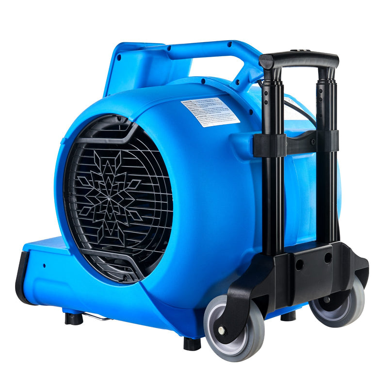 VEVOR grīdas ventilaatorid, 1400 apgr./min, 6800 m³/h gaisa plūsma, ar 3 pūšanas leņķiem un 3 ātrumiem