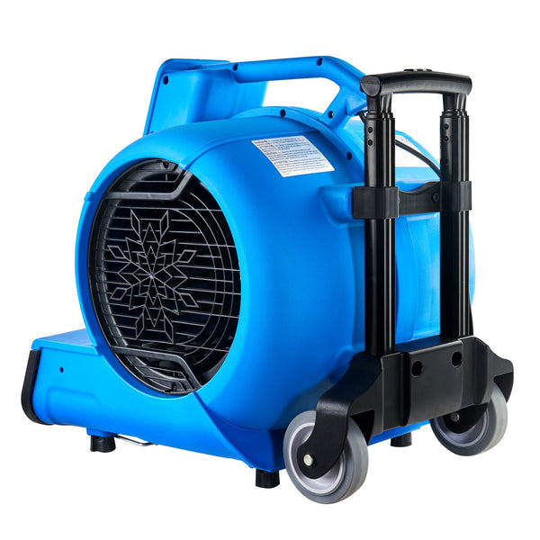 VEVOR grīdas ventilators, 1400 apgr./min, 6800 m³/h gaisa plūsma, ar 3 pūšanas leņķiem un 3 ātrumiem