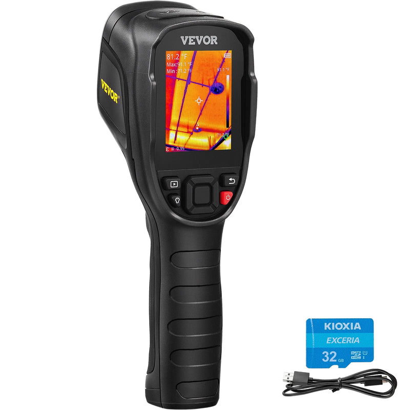 VEVOR infrasarkanā termokamera, 240 × 180 IR izšķirtspēja, 7,1 cm LCD ekrāns