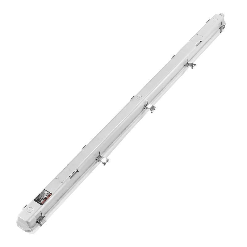1270 mm LED mitrumdrošais gaismeklis, jauda izvēlei 60 W / 50 W / 40 W, 5000 K, gaismas plūsma regulējama 5400 / 6400 / 7400 lm, IP65 ūdensizturīgs, piemērots stāvvvietām, noliktavām, saldētavām, automazgātavām, komplektā 4 gab.